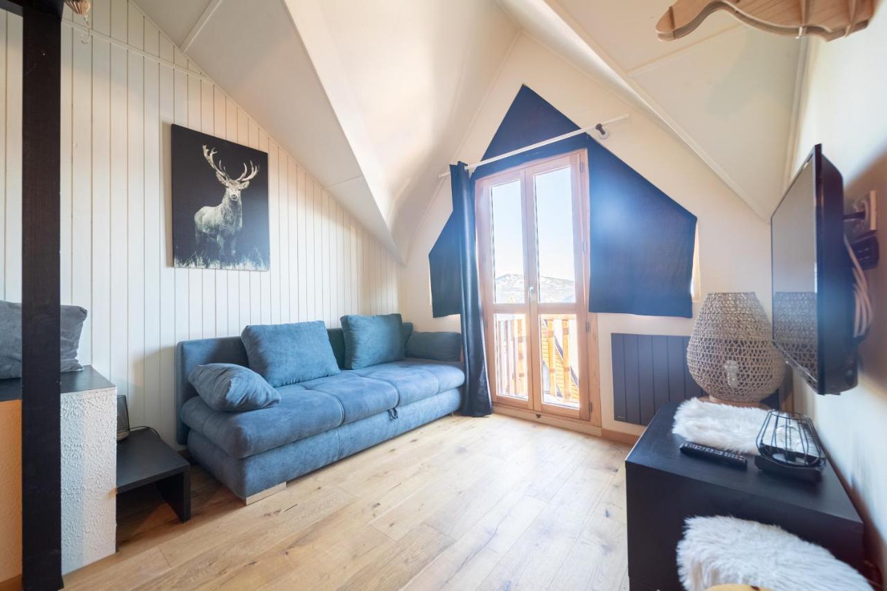 Le Cerf - Duplex Avec Superbe Vue Montagne Διαμέρισμα Les Angles  Εξωτερικό φωτογραφία